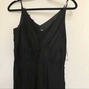 Black Silk Kenar Dress